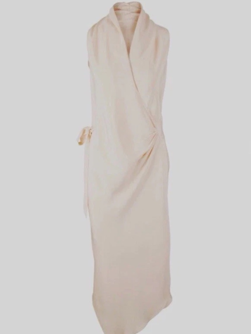 Peter Cohen Silk Wrap Dress V Neck Pink Size Small